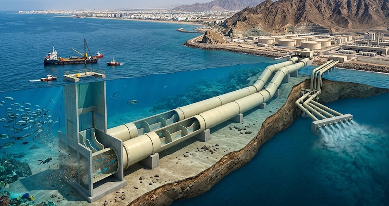 Okyanusun altina sehrin dev atardamarlarini dosediler gunluk 300 milyon litre pompaliyor m4gEe2cw